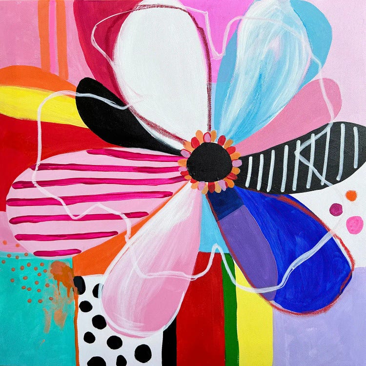 Abstract Pink Flower by Sasha Robinson wall art