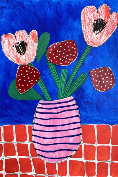 Red Navy Still Life