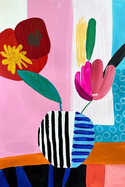 Fine Art Print: Acrylic Floral Art by Sasha Robinson