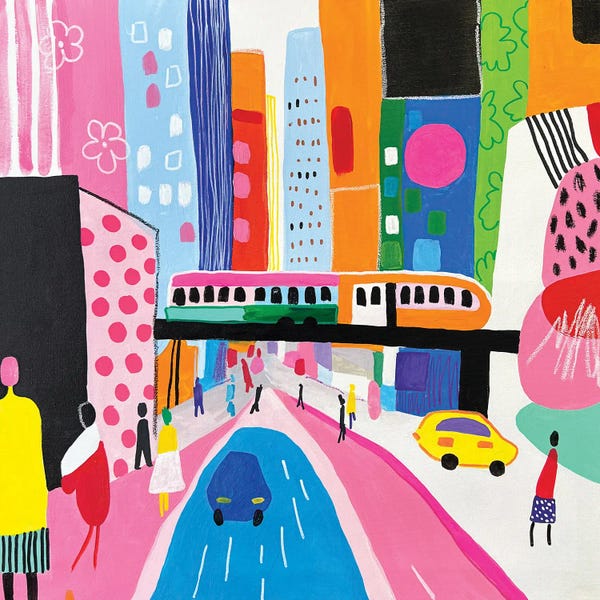 Kitchen: Cityscape Artwork by Sasha Robinson