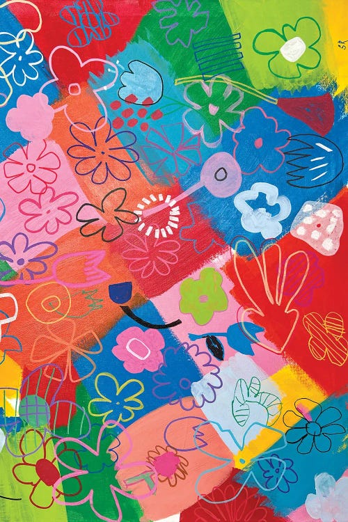 Bold Shaped Flowers by Sasha Robinson wall art