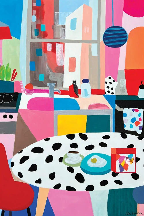 Colorful Modern Kitchen by Sasha Robinson wall art