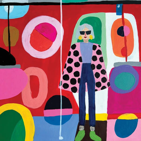 Sasha Robinson: Woman In Oversized Jacket by Sasha Robinson