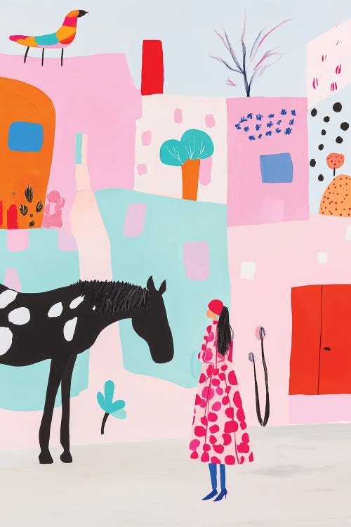 Girl And Horse by Sasha Robinson wall art