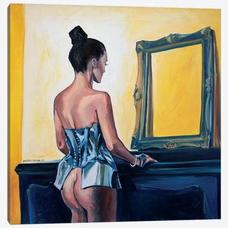 The Mirror Canvas Print #SRB67} by Sasha Robinson Canvas Artwork