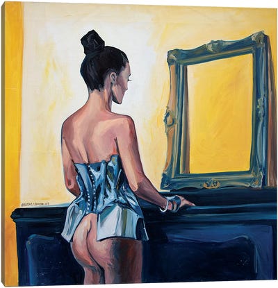 The Mirror Canvas Art Print - Sasha Robinson
