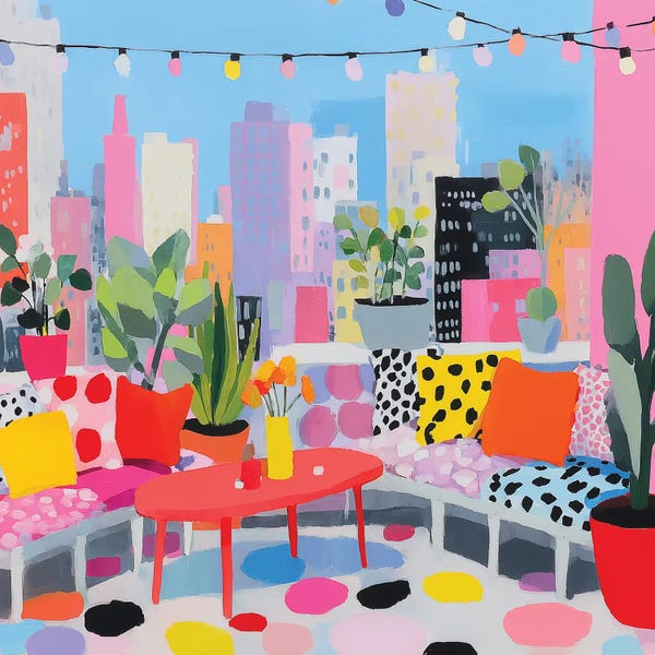Vibrant Rooftop Garden