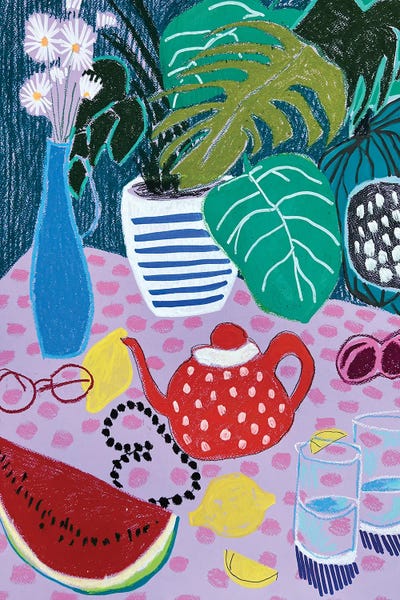 Pottery Still Life: Elegant Interior Still Life by Sasha Robinson