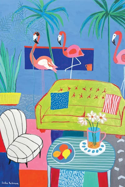 Interiors: Tropical Flamingo Interior by Sasha Robinson