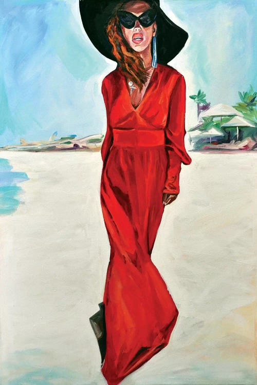 Woman In Red by Sasha Robinson wall art