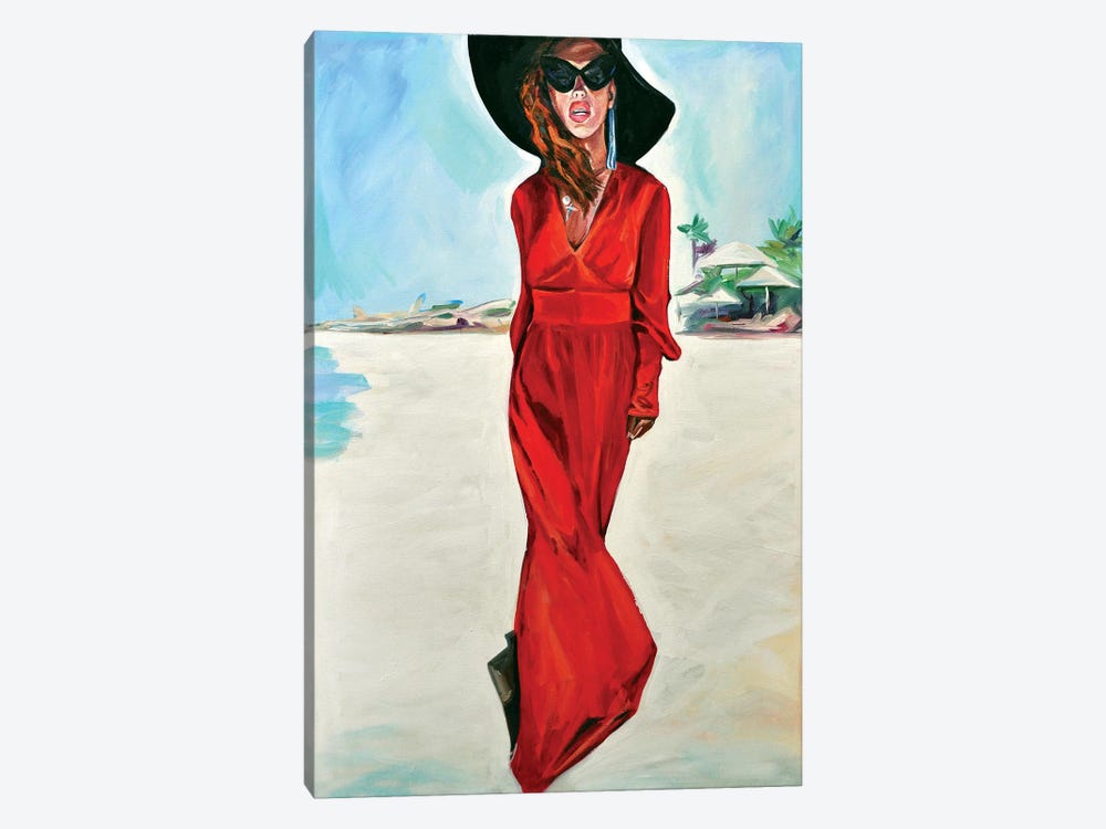 Woman In Red by Sasha Robinson 1-piece Canvas Artwork