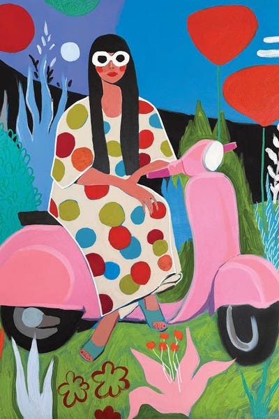 Sasha Robinson: Woman On A Bike by Sasha Robinson