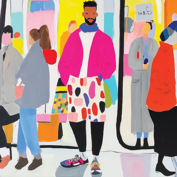 Sasha Robinson: Guy In The Underground Train by Sasha Robinson