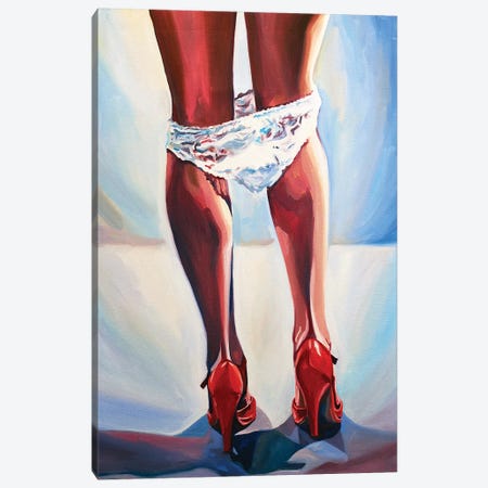 Red Heels Canvas Print #SRB90} by Sasha Robinson Canvas Art