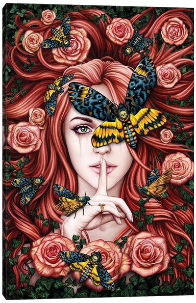 Lady Moth Canvas Art Print