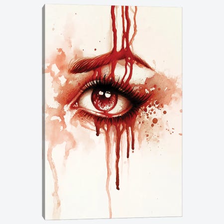 Red Tears Canvas Print #SRC39} by Sarah Richter Canvas Print