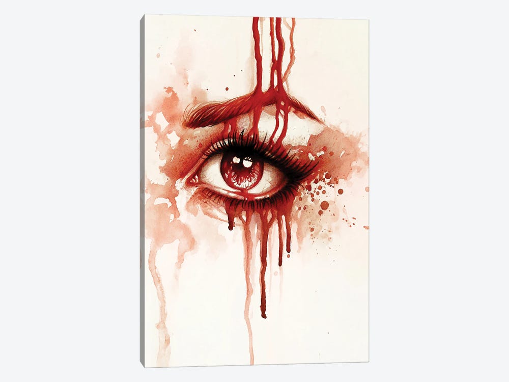 Red Tears by Sarah Richter 1-piece Canvas Wall Art