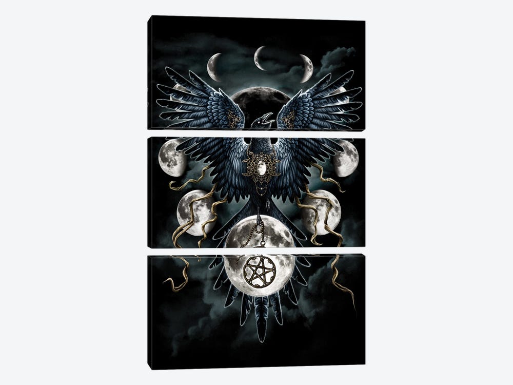 Sinister Wings by Sarah Richter 3-piece Canvas Art