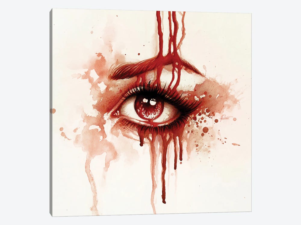 Red Tears II by Sarah Richter 1-piece Canvas Print