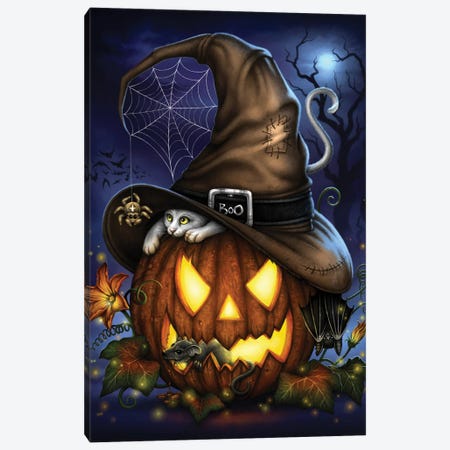 A Spooktacular Halloween Night Canvas Print #SRC67} by Sarah Richter Art Print