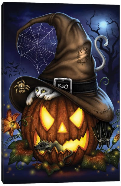 A Spooktacular Halloween Night Canvas Art Print - Sarah Richter
