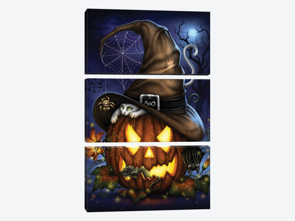 A Spooktacular Halloween Night by Sarah Richter 3-piece Art Print