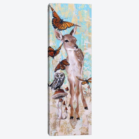 Deer Who Canvas Print #SRD12} by Suzanne Rende Canvas Art