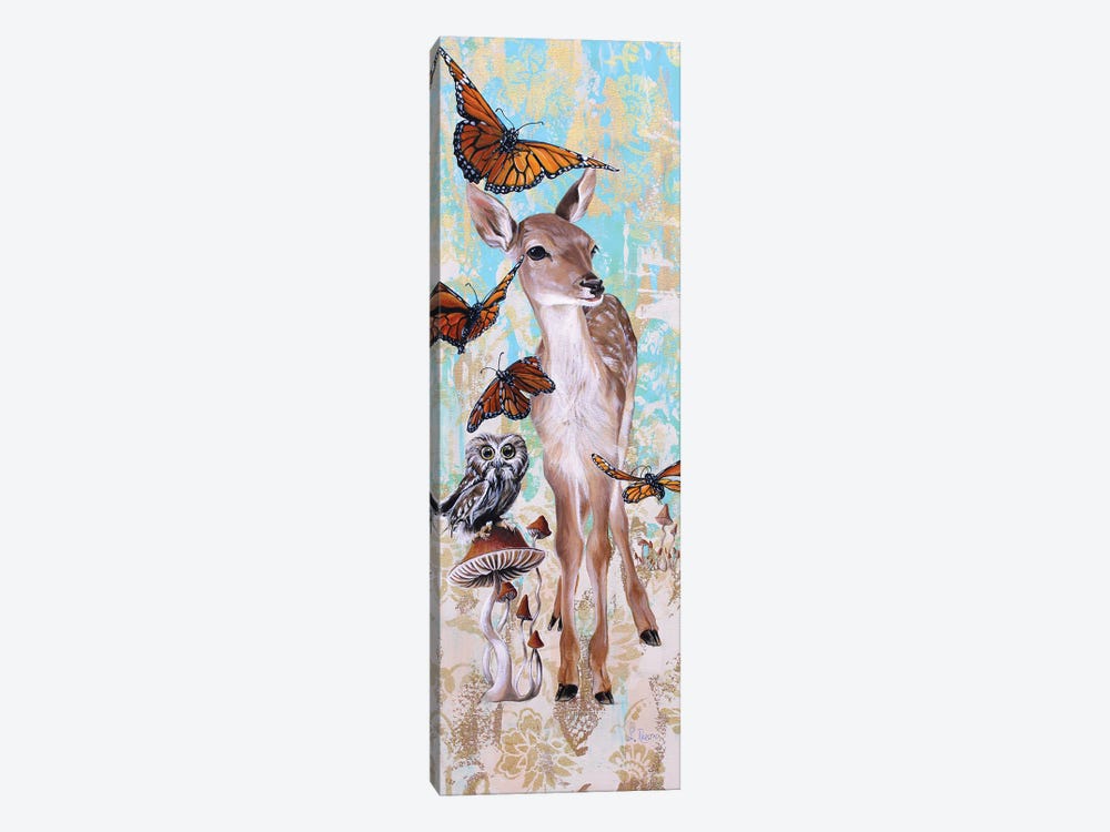 Deer Who by Suzanne Rende 1-piece Canvas Artwork