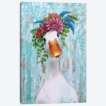 Quack And Katy Canvas Print #SRD2} by Suzanne Rende Canvas Wall Art