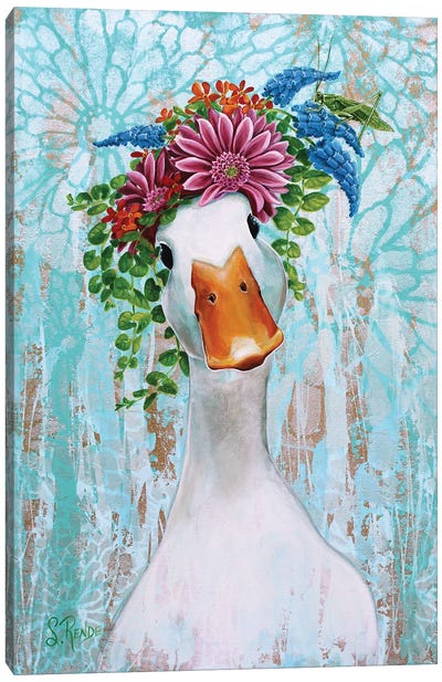 Quack And Katy Canvas Art Print - Whimsical Décor
