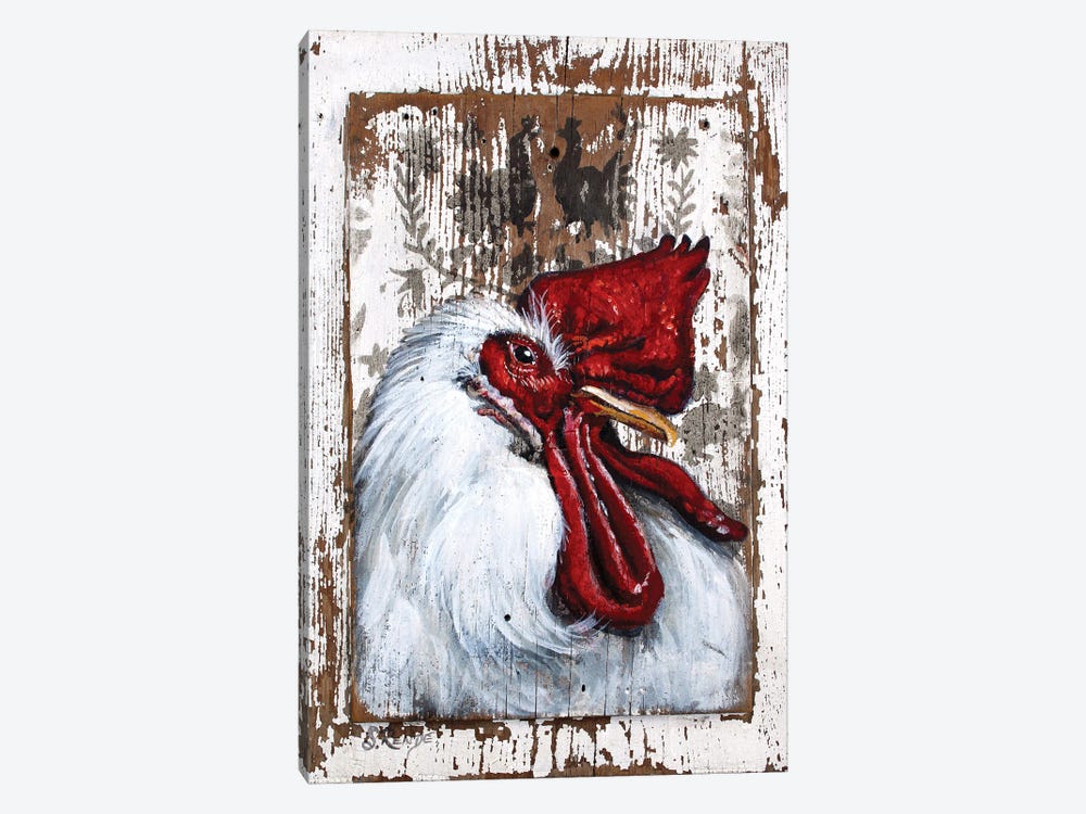 Chillin' Rooster by Suzanne Rende 1-piece Canvas Artwork