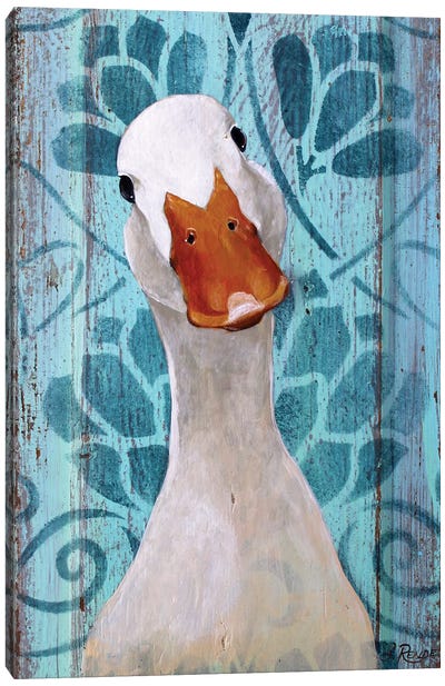 Farm Duck Canvas Art Print - Duck Art