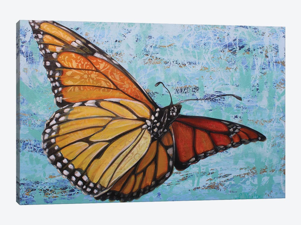 Flutterby by Suzanne Rende 1-piece Canvas Wall Art
