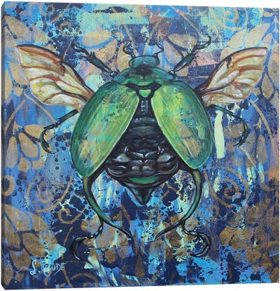 John Beetle Canvas Art Print - Beetle Art