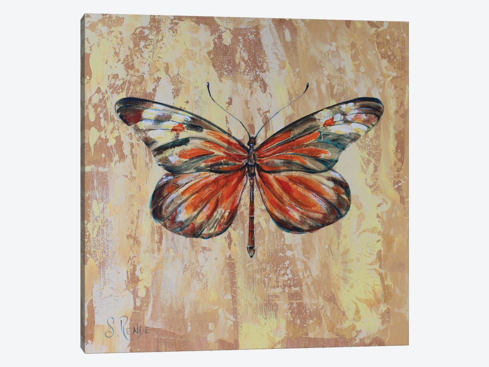 Yellow Flutter by Suzanne Rende 1-piece Canvas Print