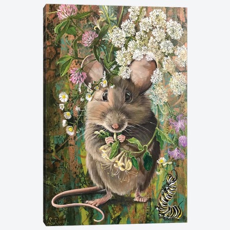 Country Mouse Canvas Print #SRD45} by Suzanne Rende Canvas Artwork