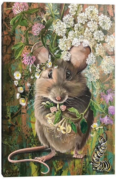 Country Mouse Canvas Art Print - Rodent Art