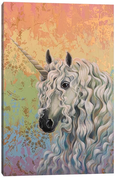 Rainbows & Unicorn Canvas Art Print - Suzanne Rende
