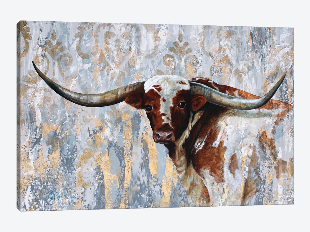Longhorn by Suzanne Rende 1-piece Canvas Art