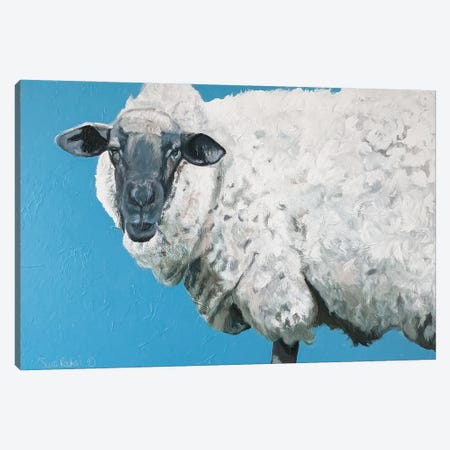 Wooly Sheep Canvas Print #SRE18} by Suzi Redman Art Print