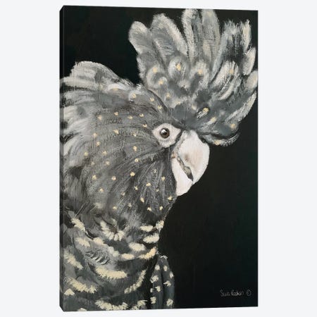Gray Cockatoo Canvas Print #SRE25} by Suzi Redman Canvas Print