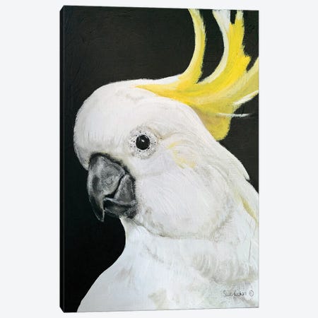White Cockatoo Canvas Print #SRE31} by Suzi Redman Art Print
