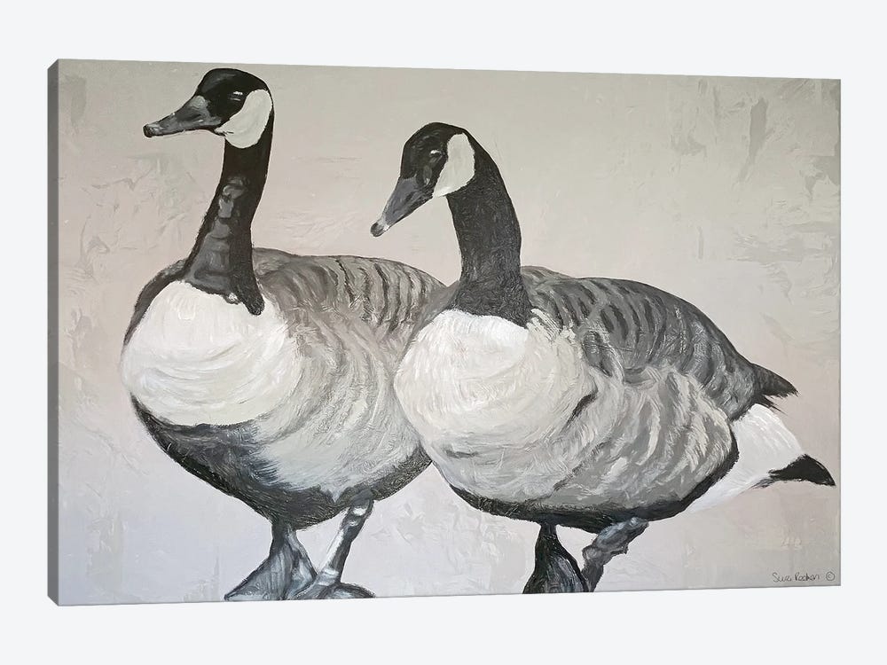 Ducks by Suzi Redman 1-piece Canvas Artwork