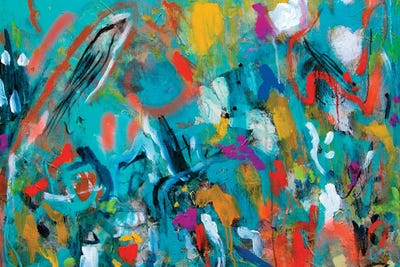 Teal Whispers by Samantha Redfern art print