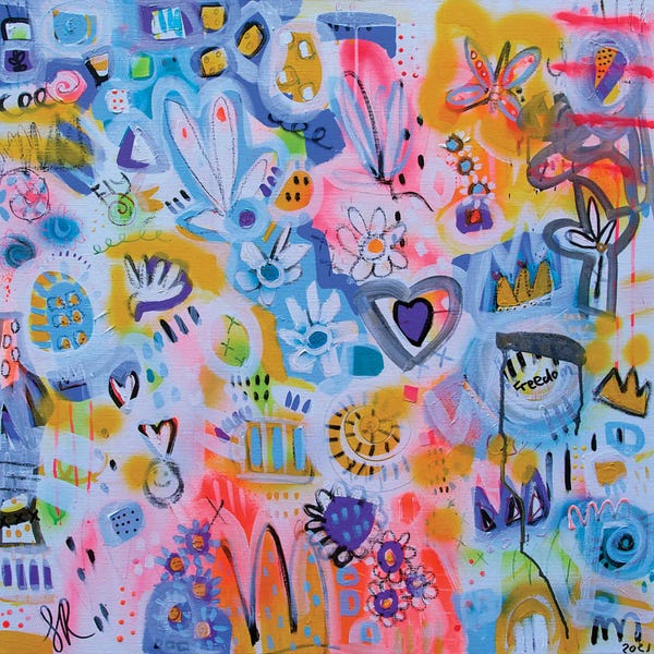 Large Modern Art - Canvas Prints: Enjoy The Journey by Samantha Redfern