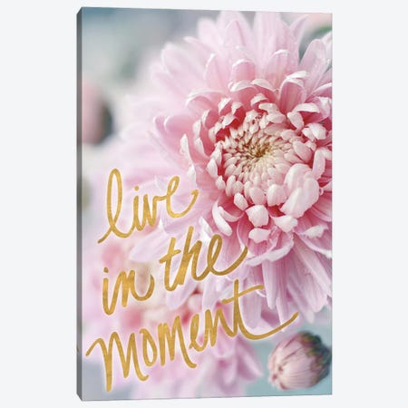 Live in the Moment Canvas Print #SRH57} by Sarah Gardner Canvas Art Print