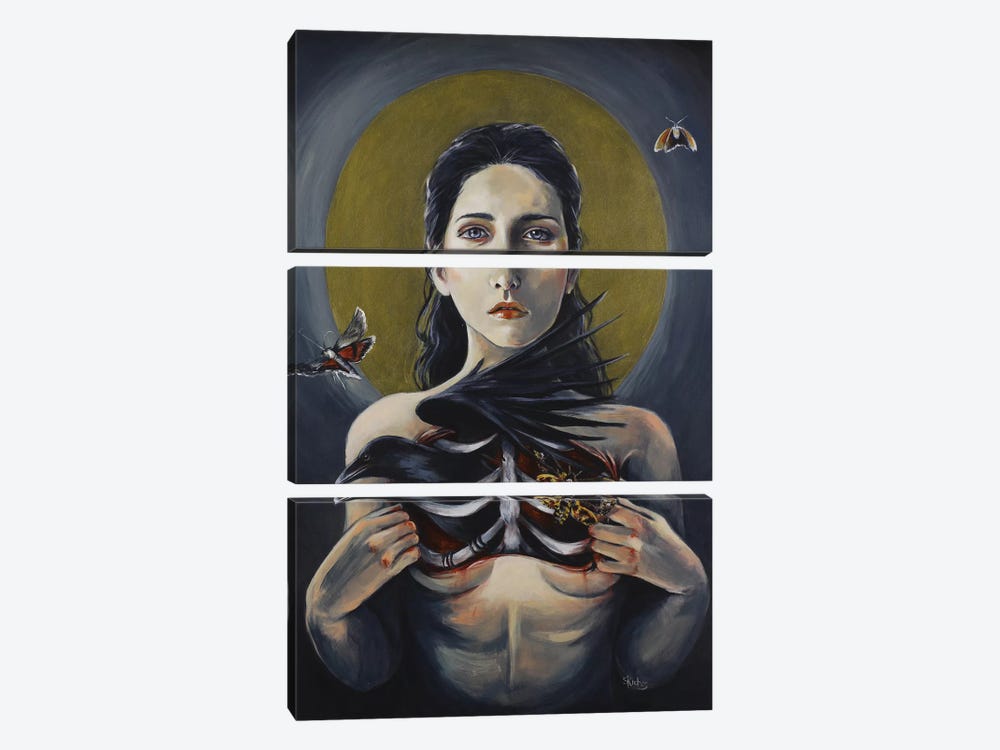 Dead Inside by Sara Riches 3-piece Canvas Art