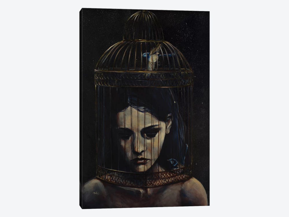 Gilded Cage by Sara Riches 1-piece Canvas Print