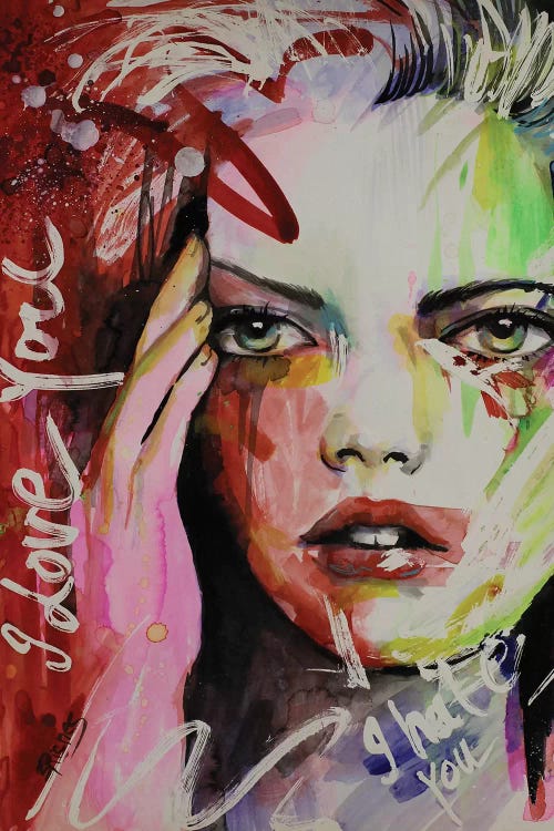 I Hate You I Love You by Sara Riches wall art