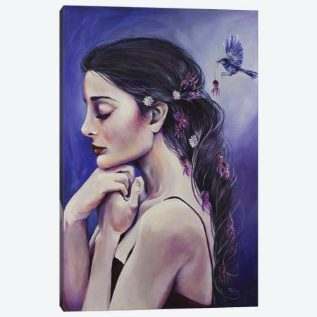 Lavender Dreaming Canvas Print #SRI40} by Sara Riches Canvas Wall Art